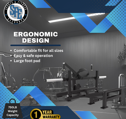 SFE Commercial Plate Loaded Hip Thrust Glute Machine (New)