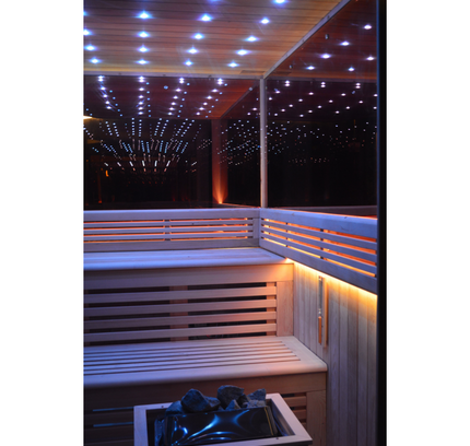 SAUNA EVOLUTION®  Indoor New Exclusive Mirror Steam Sauna Glass 13