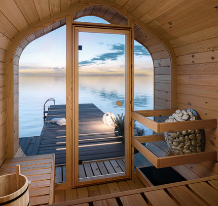 SAUNA EVOLUTION® Barrel Sauna Serenity Nature Air 8