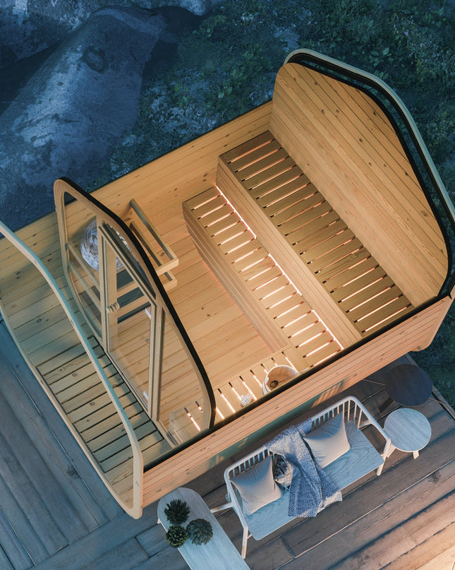 SAUNA EVOLUTION® Barrel Sauna Serenity Nature Air 8