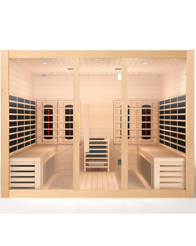 SAUNA EVOLUTION®  Big Size Canadian Solid Wood Infrared and Steam Hybrid Dual system 06