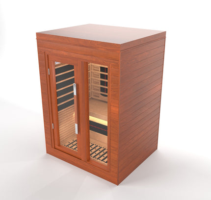 SAUNA EVOLUTION®  Indoor Full Spectrum Luxury Single-Layer Bench Cabin Sauna Luna - 2