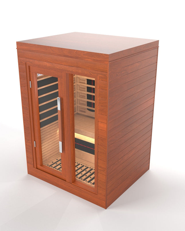 SAUNA EVOLUTION®  Indoor Full Spectrum Luxury Single-Layer Bench Cabin Sauna Luna - 2