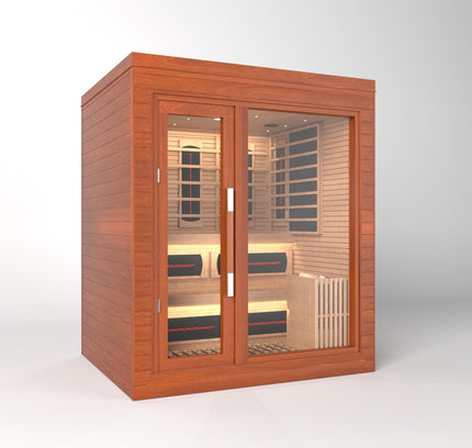 SAUNA EVOLUTION®  Indoor Dual-System Luxury Cabin Sauna Luna - 4