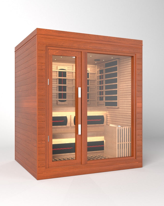 SAUNA EVOLUTION®  Indoor Dual-System Luxury Cabin Sauna Luna - 4