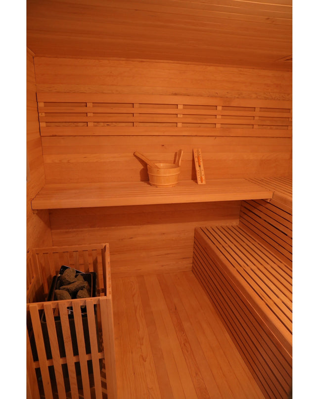 SAUNA EVOLUTION®  Outdoor Wood Steam Sauna（5-6 Person）Cabin 04