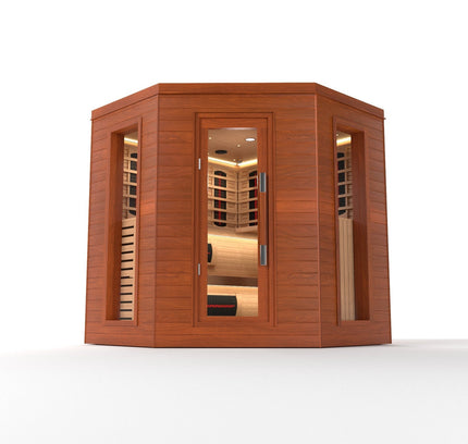 SAUNA EVOLUTION®  Indoor Luxury Cabin Corner Sauna Luna - 1