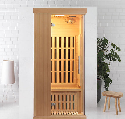 SAUNA EVOLUTION®  Indoor Carbon Heaters Glass Door Sauna Room Far Infrared 09