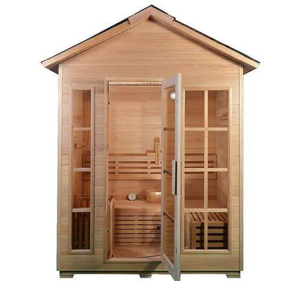 SAUNA EVOLUTION®  6 Person Modern Outdoor Sauna Cabin 02