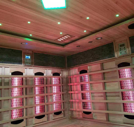 SAUNA EVOLUTION® 5-6 People Traditional Steam And Far Infrared Sauna Room Luxury 4