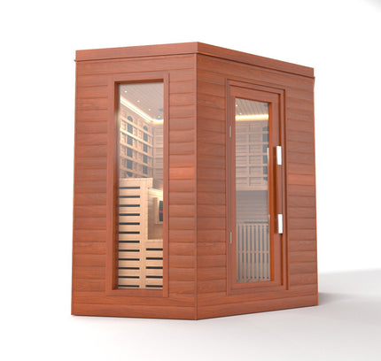SAUNA EVOLUTION®  Indoor Luxury Cabin Corner Sauna Luna - 1