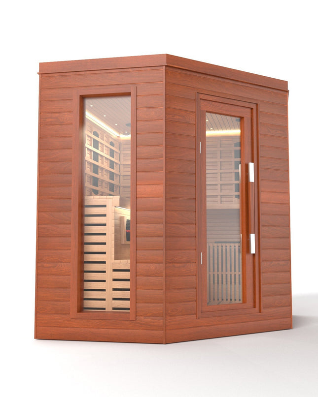 SAUNA EVOLUTION®  Indoor Luxury Cabin Corner Sauna Luna - 1