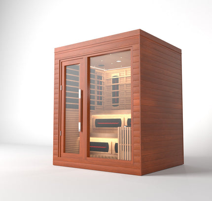 SAUNA EVOLUTION®  Indoor Dual-System Luxury Cabin Sauna Luna - 4