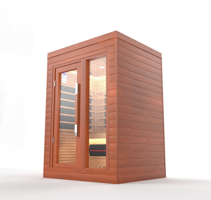 SAUNA EVOLUTION®  Indoor Full Spectrum Luxury Single-Layer Bench Cabin Sauna Luna - 2