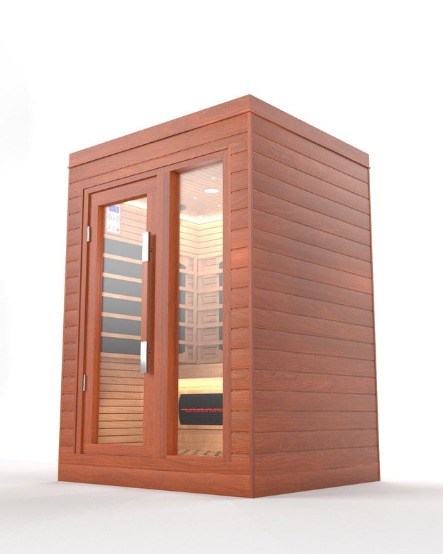 SAUNA EVOLUTION®  Indoor Full Spectrum Luxury Single-Layer Bench Cabin Sauna Luna - 2