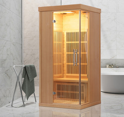 SAUNA EVOLUTION®  Indoor Carbon Heaters Glass Door Sauna Room Far Infrared 09