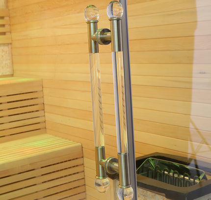 SAUNA EVOLUTION® Include Therapy Wood Traditional Steam Sauna Modern Relax 7