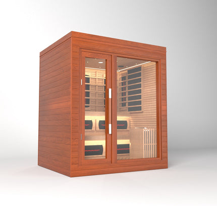 SAUNA EVOLUTION®  Indoor Dual-System Luxury Cabin Sauna Luna - 4