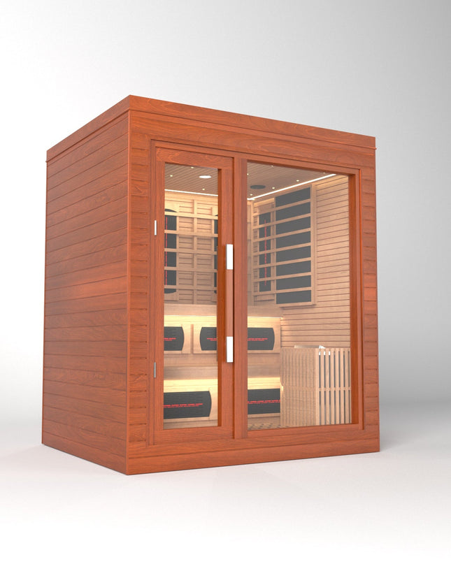SAUNA EVOLUTION®  Indoor Dual-System Luxury Cabin Sauna Luna - 4