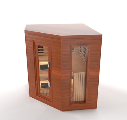SAUNA EVOLUTION®  Indoor Luxury Cabin Corner Sauna Luna - 1