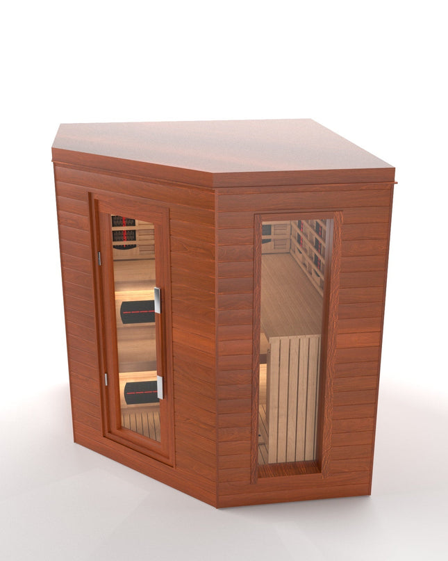 SAUNA EVOLUTION®  Indoor Luxury Cabin Corner Sauna Luna - 1