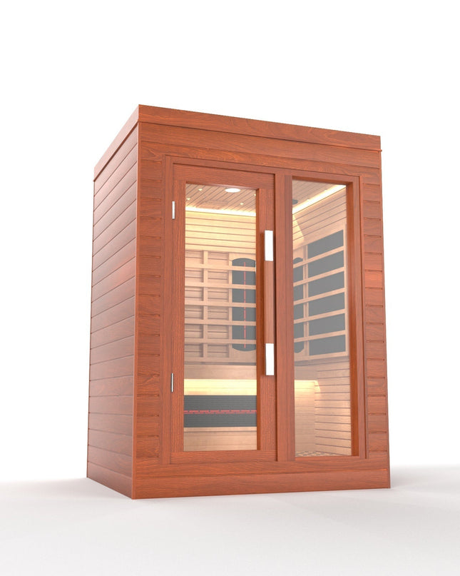 SAUNA EVOLUTION®  Indoor Full Spectrum Luxury Single-Layer Bench Cabin Sauna Luna - 2