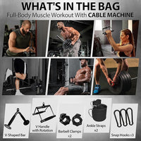 Mikolo M4 2.0 Smith Machine, All-in-One Power Cage with Independent Dual Pulley System, Multi-Function Home Gym Workout Cage for Cable Crossover