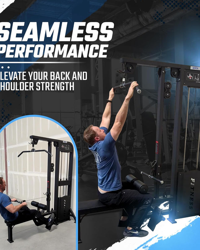 SFE Lat Pulldown & Low Row Combo w/ 250lb weight stack (New)