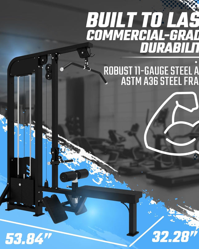 SFE Lat Pulldown & Low Row Combo w/ 250lb weight stack (New)