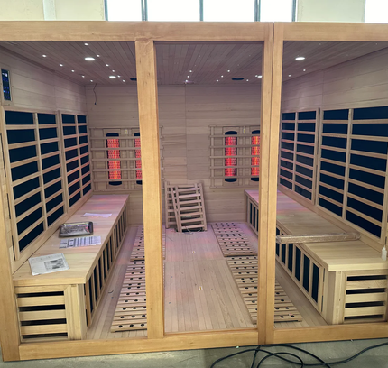 SAUNA EVOLUTION®  Big Size Canadian Solid Wood Infrared and Steam Hybrid Dual system 06