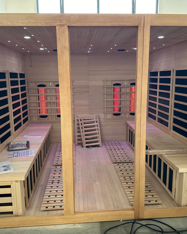SAUNA EVOLUTION®  Big Size Canadian Solid Wood Infrared and Steam Hybrid Dual system 06