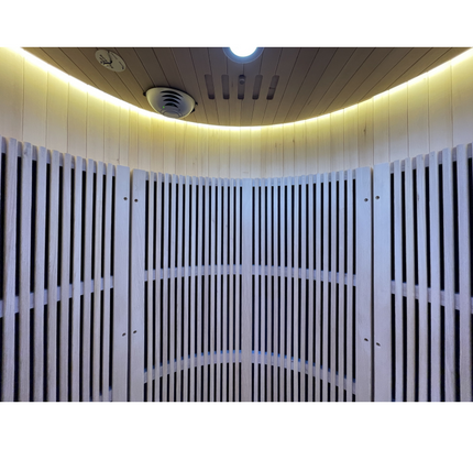 SAUNA EVOLUTION®  Hemlock Round Indoor Sauna Room Far Infrared 08