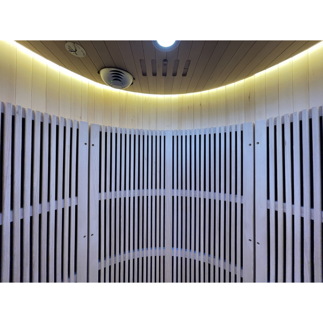SAUNA EVOLUTION®  Hemlock Round Indoor Sauna Room Far Infrared 08