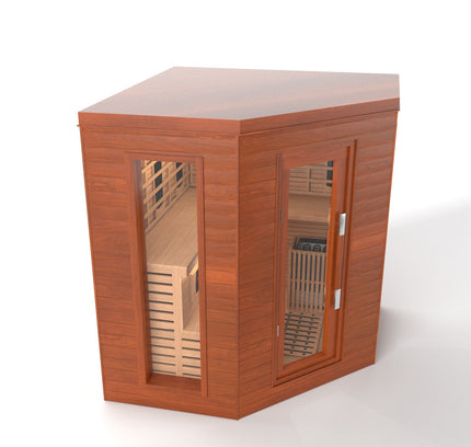 SAUNA EVOLUTION®  Indoor Luxury Cabin Corner Sauna Luna - 1