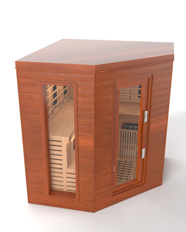 SAUNA EVOLUTION®  Indoor Luxury Cabin Corner Sauna Luna - 1