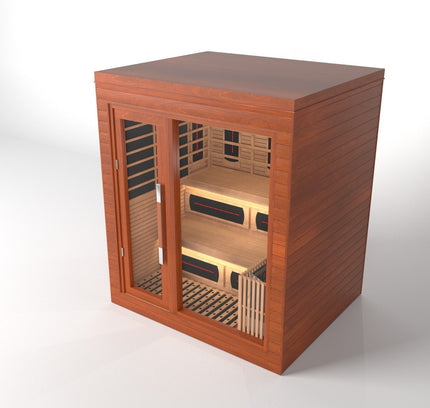 SAUNA EVOLUTION®  Indoor Dual-System Luxury Cabin Sauna Luna - 4