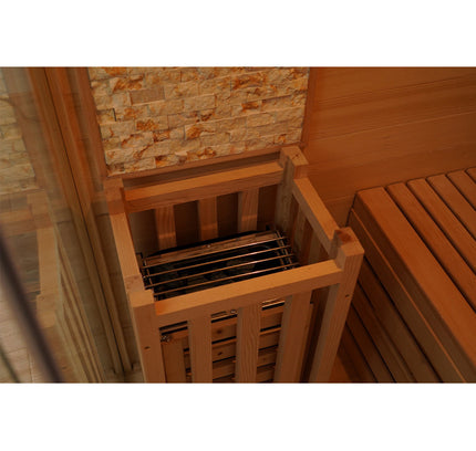 SAUNA EVOLUTION® Finnish Bath Home Sauna Indoor Steam Room Glass 03