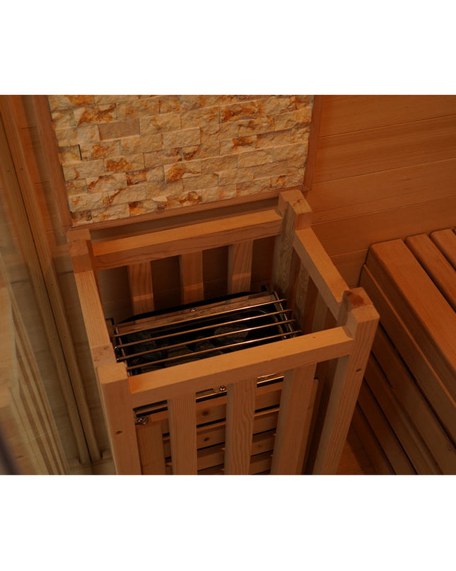 SAUNA EVOLUTION® Finnish Bath Home Sauna Indoor Steam Room Glass 03