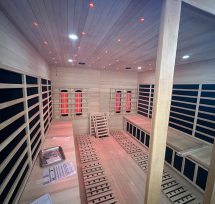 SAUNA EVOLUTION®  Big Size Canadian Solid Wood Infrared and Steam Hybrid Dual system 06