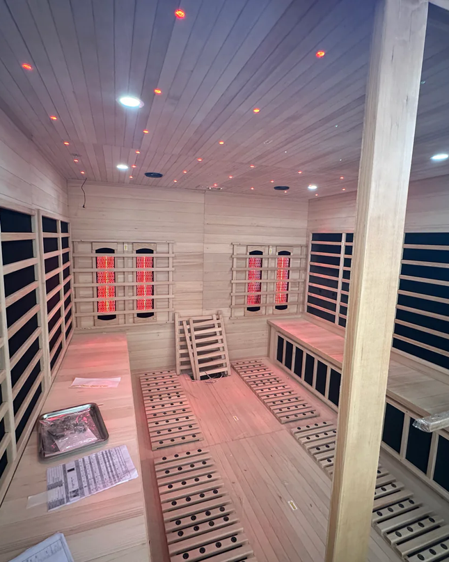 SAUNA EVOLUTION®  Big Size Canadian Solid Wood Infrared and Steam Hybrid Dual system 06