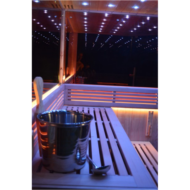 SAUNA EVOLUTION®  Indoor New Exclusive Mirror Steam Sauna Glass 13