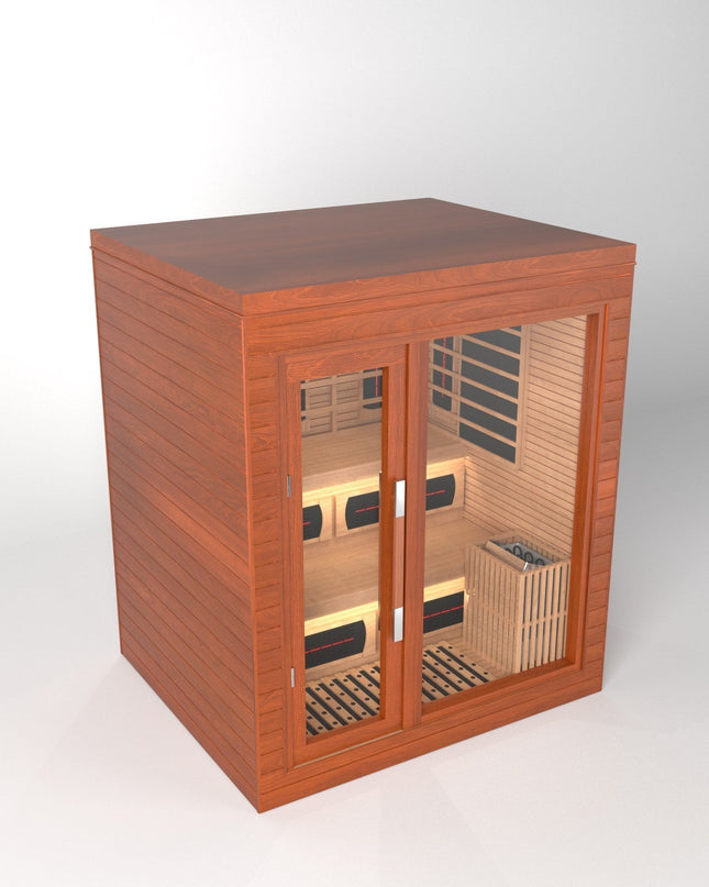 SAUNA EVOLUTION®  Indoor Dual-System Luxury Cabin Sauna Luna - 4