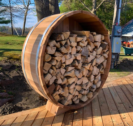 SAUNA EVOLUTION®  Cedar Barrel Wood Storage