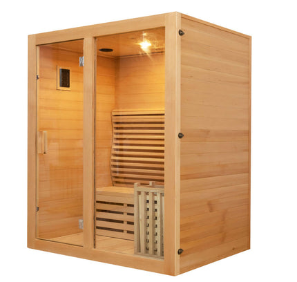 SAUNA EVOLUTION®  Canadian Indoor Ozone Saunas And Steam Room For SPA Center Glass 08