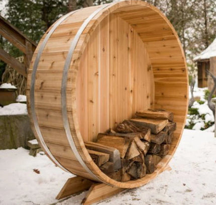 SAUNA EVOLUTION®  Cedar Barrel Wood Storage