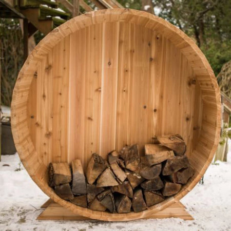 SAUNA EVOLUTION®  Cedar Barrel Wood Storage