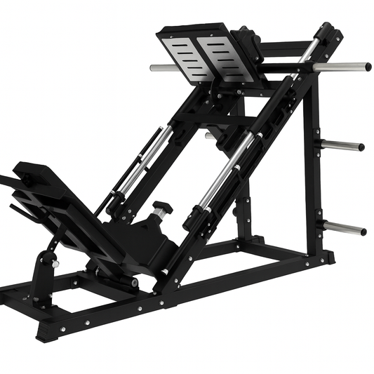 Black gym machine on a white background