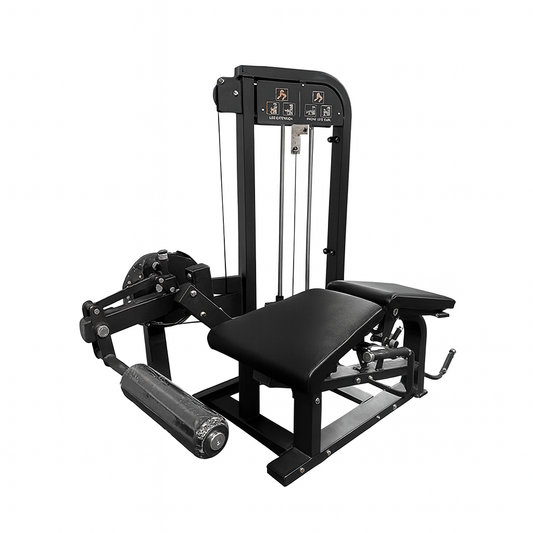 Black gym machine on a white background