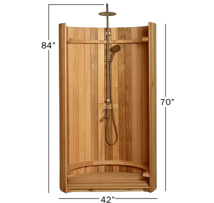 SAUNA EVOLUTION® Curved Rinse Outdoor Shower