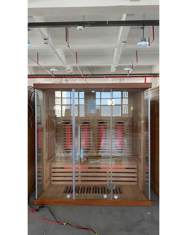 SAUNA EVOLUTION®  Indoor Low EMF Sauna with Front Glass Far Infrared 05